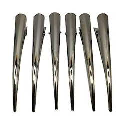6 Pack Duckbill Hair Clips with Teeth
