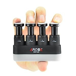 Finger Strengthener,4 Tension Adjustable Hand Grip Exerciser Ergonomic Silicone Trainer