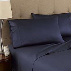 Queen Navy Sheet Set