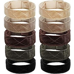 10 Pieces Velvet Wigs Headband Flexible Velvet