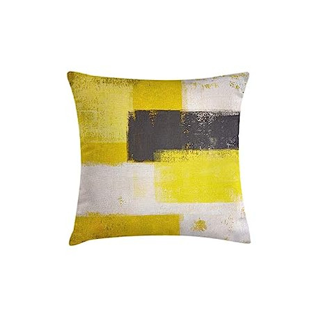 Decorative Square Accent Pillow Case, 18" X 18", White Charcoal