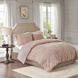 Comforter Set, Full/Queen 90"x90", Blush Pink
