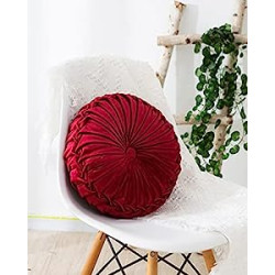Floor Pillows for Living Room Chair Couch Sofa(Red Wine)