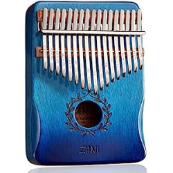 17 Key Thumb Piano Handhold Mbira Olive Branch Pattern Finger Piano