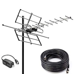 Outdoor Digital Amplified Yagi HDTV Antenna