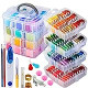 262 Pack Embroidery Thread Floss Set Including 200 Colors