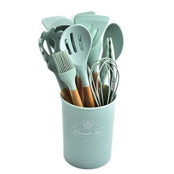 Silicone kitchenware set, 11-piece kitchen utensils are soft