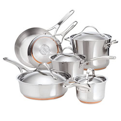 Stainless Steel Cookware Pots and Pans Set, 10 Piece