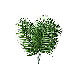12pcs Artificial Palm Leaves Tropical Plant Outdoor