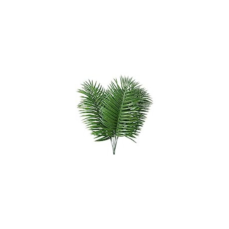 12pcs Artificial Palm Leaves Tropical Plant Outdoor