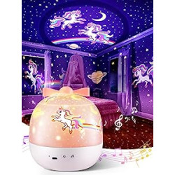 Night Light for Kids, 6 Films 72 Light Modes Unicorn Night