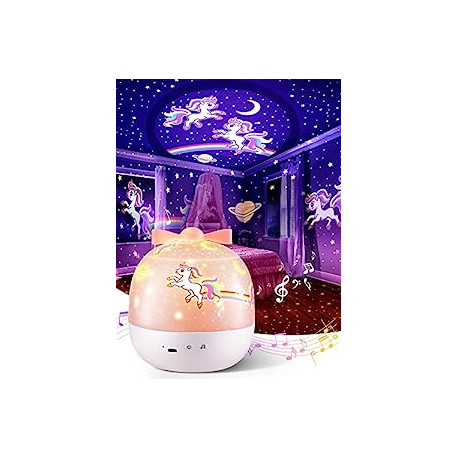 Night Light for Kids, 6 Films 72 Light Modes Unicorn Night