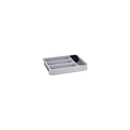 DrawerStore Expandable Cutlery Tray, Gray