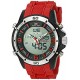 US9534 Analog-Digital Watch With Red Rubber Band