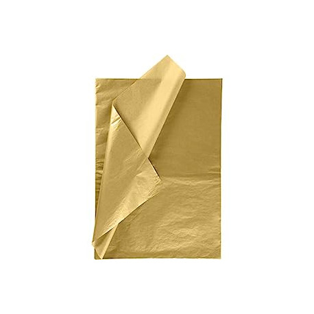 Metallic Gold Tissue Paper for DIY Crafts,Pack Bags - 19.5 x 27.5 inches -25 Sheets