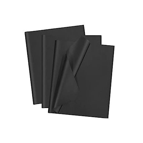 100 Sheets Black Tissue Paper - Artdly 14 x 20 Inches