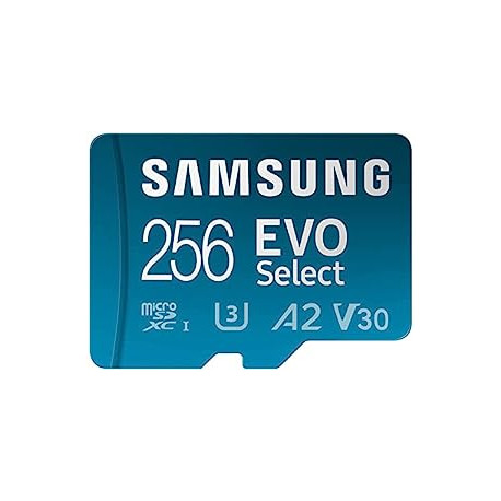 Pack 2 of SAMSUNG EVO Select Micro SD-Memory-Card + Adapter, 256GB microSDXC 130MB/s