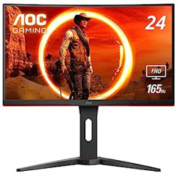 AOC C24G1A 24" Curved Frameless Gaming Monitor, FHD 19