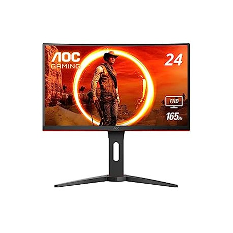 AOC C24G1A 24" Curved Frameless Gaming Monitor, FHD 19