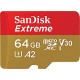 Pack 2 of SanDisk 64GB Extreme microSDXC