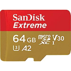 Pack 2 of SanDisk 64GB Extreme microSDXC