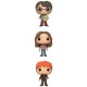 Funko Pop Series 4-Harry Potter w/Marauders Map, Hermione w/Time Turner, Ron Weasley with Scabbers Collectible Set