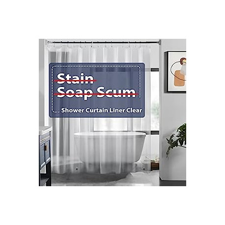 Pack 2 of 72x72 Lightweight Shower Curtains