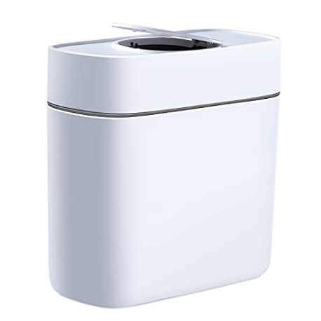 Small Trash Cans with Lids for Bathroom, 3.7 Gallon Garbage Can