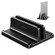 Vertical Laptop Stand Holder,Adjustable Plastic Desktop Notebook Dock