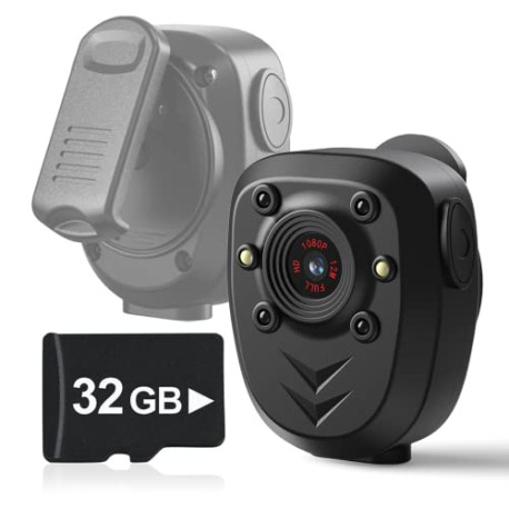 Body Camera Built-in 32GB Memory Card 1080P Police Video Recorder