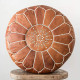 Premium Moroccan Leather Ottoman Pouf Cover