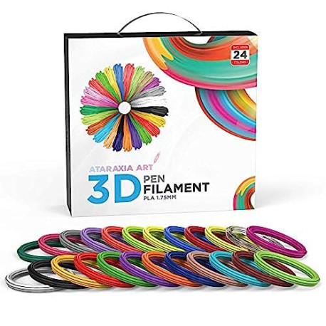 ART 3D Pen PLA Filament Refills 1.75mm, 24 Colors
