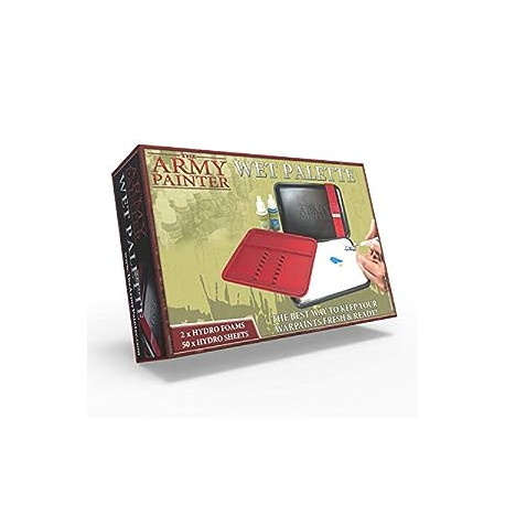 Acrylic Paint Palette, 50 Pcs Wet Palette Paper, and 2 Wet Pallet Sponges