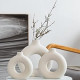 Ceramic Hollow Donut Vase Set of 3 for Pampas Grass