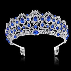 Vintage Crystal Queen Crown Tiara