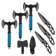 Throwing Axes and Tomahawks Double Sided Set,10 inch Full Tang Stainless Steel