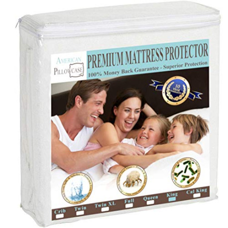Pillowcase King Mattress Protector Hypoallergenic Waterproof