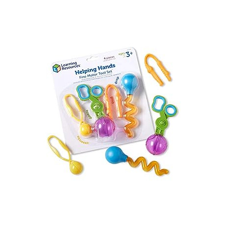 Learning Resources Helping Hands Fine Motor Tool Set Toy - 4 Pieces