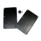 2pc. Black Plastic Electric Guitar Cover Plates