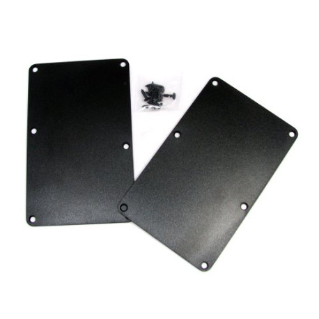 2pc. Black Plastic Electric Guitar Cover Plates