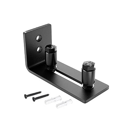 Adjustable Roller and Wall Mount System, Smoothly and Quietly, Silver, 1 Pack