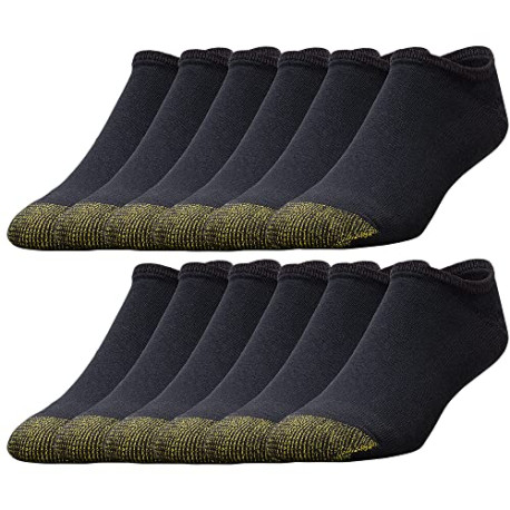 Men's 656F Cotton No Show Athletic Socks, Multipairs