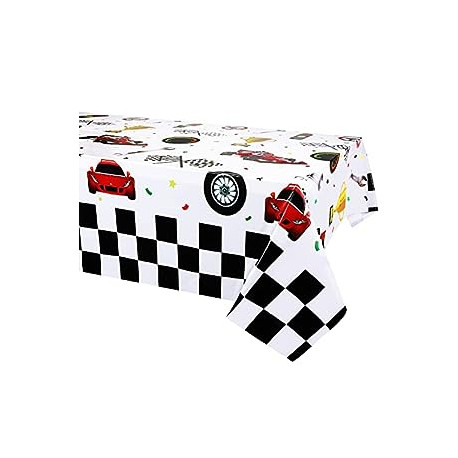 3 Pack Racing Car Plastic Table Cover Car Theme Party Decorations