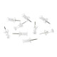 Clear Plastic Head, Steel Point, 100-Pack
