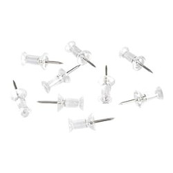 Clear Plastic Head, Steel Point, 100-Pack