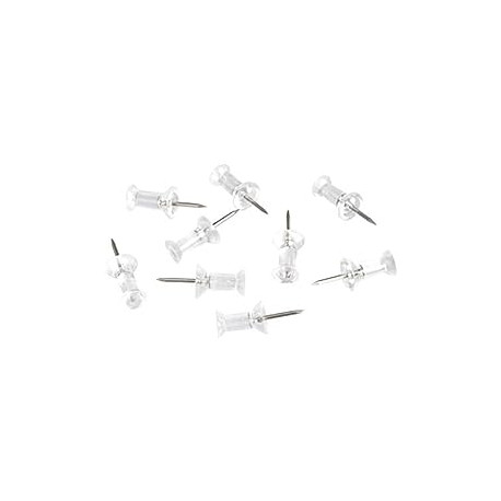 Clear Plastic Head, Steel Point, 100-Pack