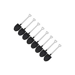 Plastic Shovel Shape Dessert Spoon, Set of 50