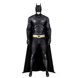 Adult Bat Super Hero Costume Men Dark Jumpsuit