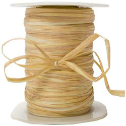 May Arts Ribbon, Champagne Paper Rafia