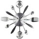14" Kitchen Cutlery Wall Clock
